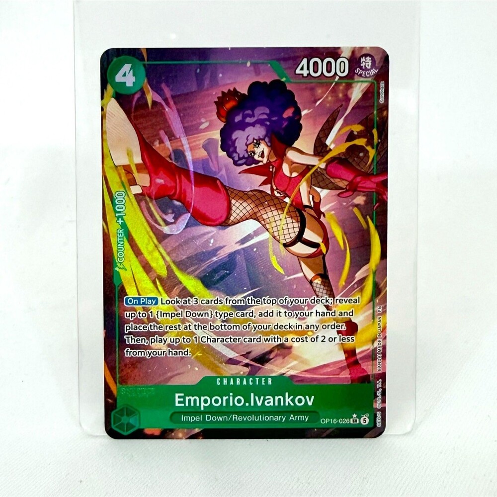 Emporio.Ivankov OP16-026 Alt Art SR The Time of Battle One Piece English NM Card